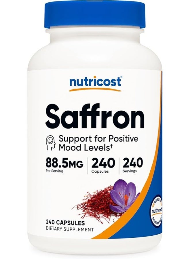 Nutricost, Saffron, 88.5 mg , 240 Capsules - Image 1